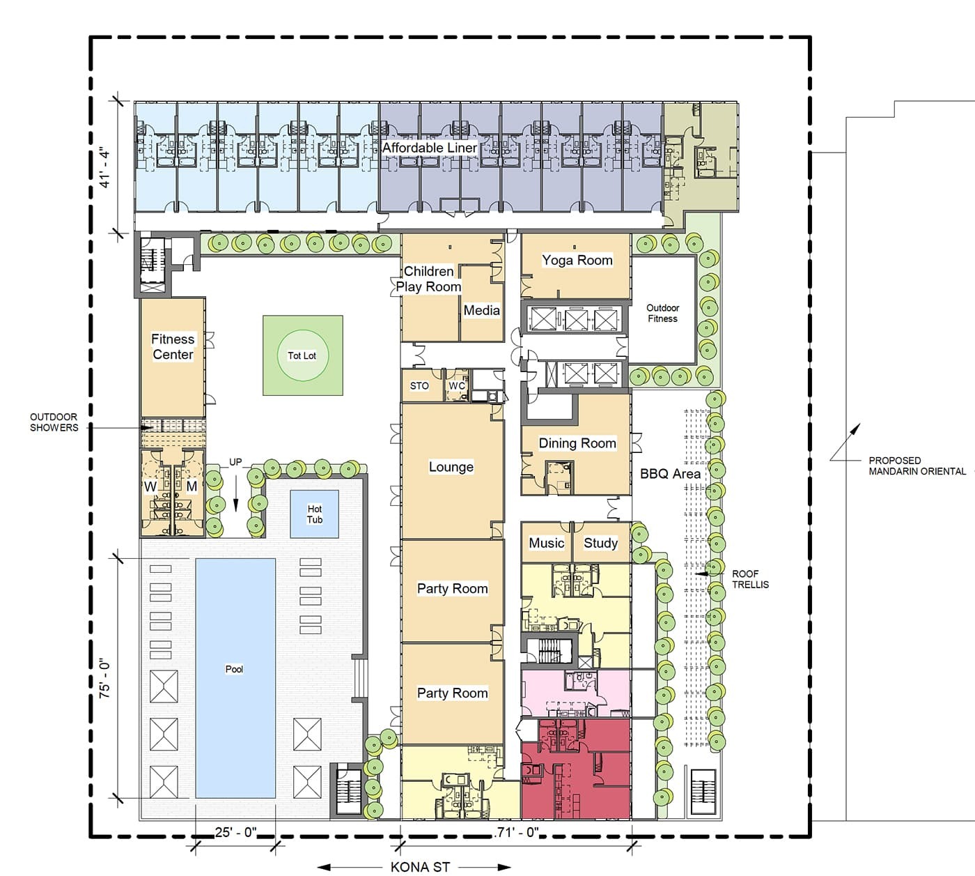 Planned amenity deck.