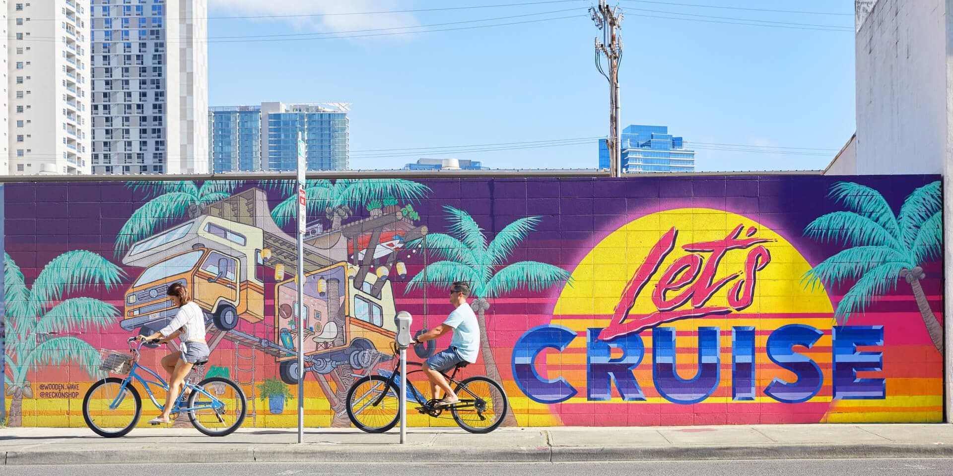 The Kakaako area showing a mural.