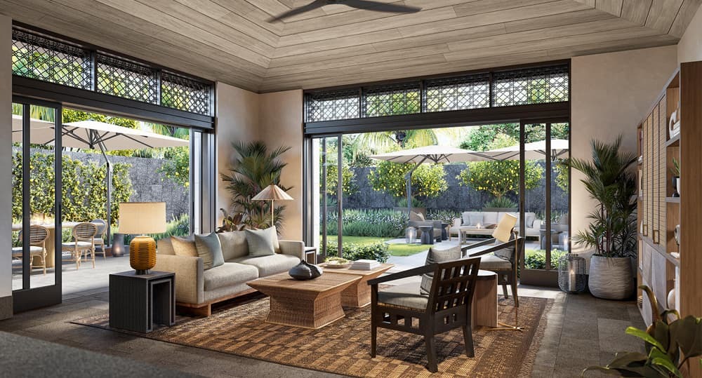 Malie Courtyard Mauka offers an open space to host parties.