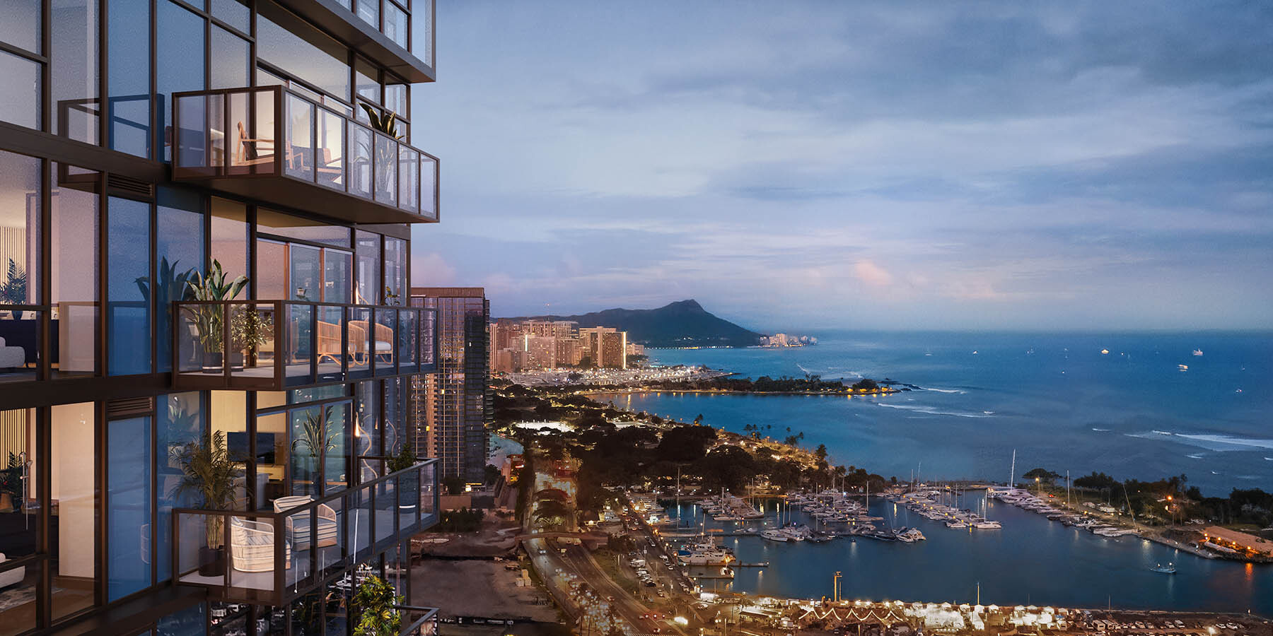 View of Diamond Head from Type A Floorplan.