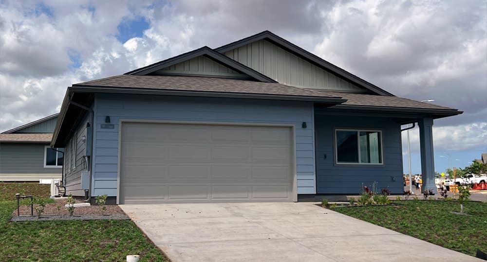 Recently completed home at Kanalani at Hoopili. Plan 4.