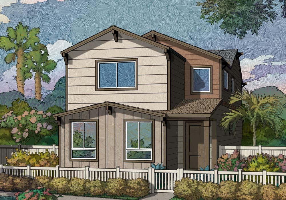 Makalii - 2 stories, 3 bedroom, 2.5 bathroom (1,592 sqft.)