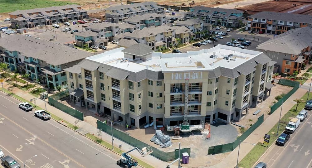 Kōhina mid-construction