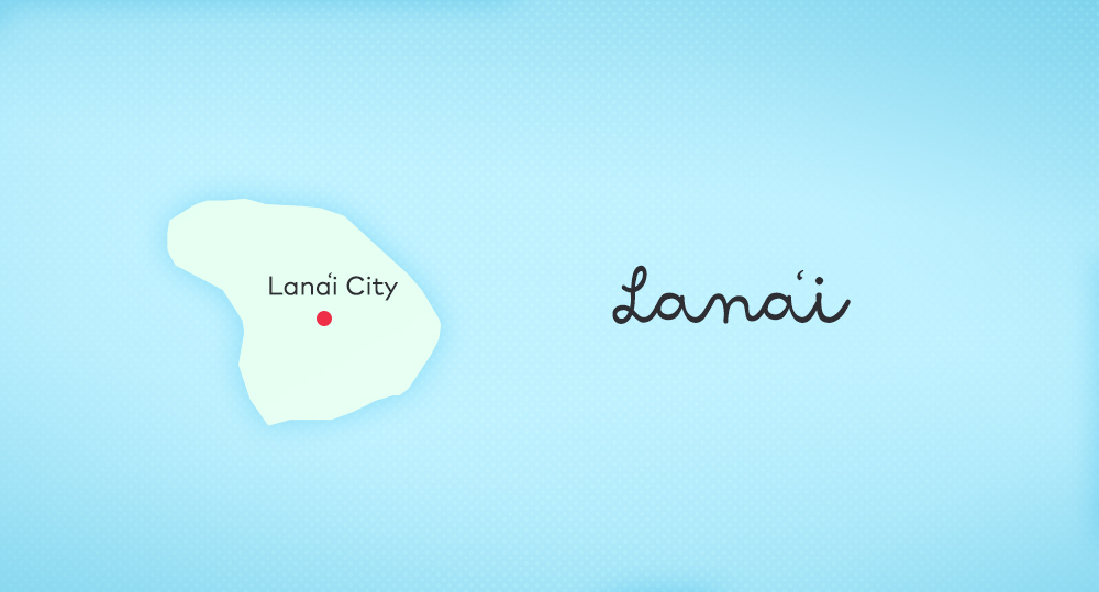 The island of Lanai.