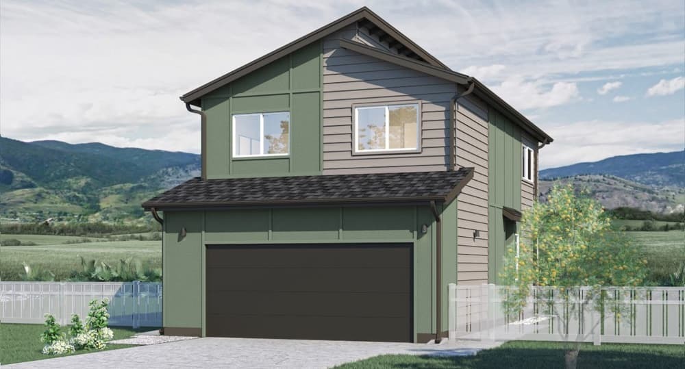 Māla Plan - 1,057 sq. ft., 2 Story, 3 Bedroom, 2 Bathrooms
