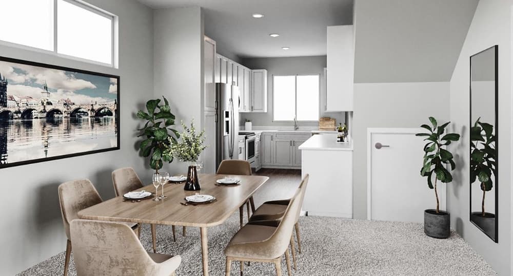 Mahiʻai Plan - Kitchen and living area.