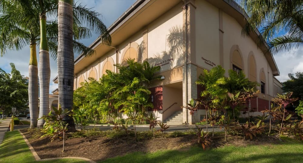 Maryknoll Community Center and Clarence T.C. Ching Gymnasium. Photo credit: Maryknoll School