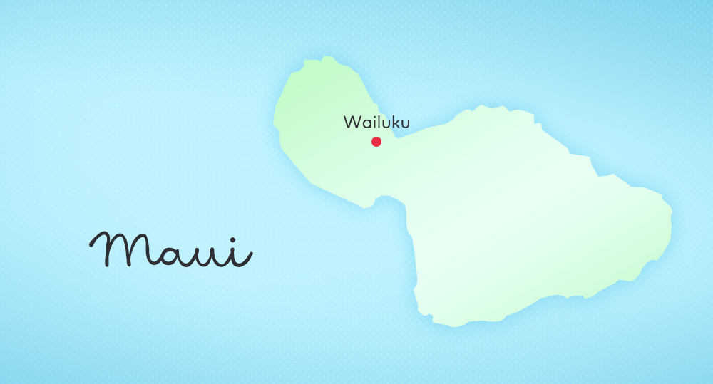 The island of Maui.