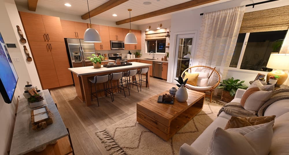 Northpark's Kualoa (Plan 2) with laminate cabinets and Corian counter tops.