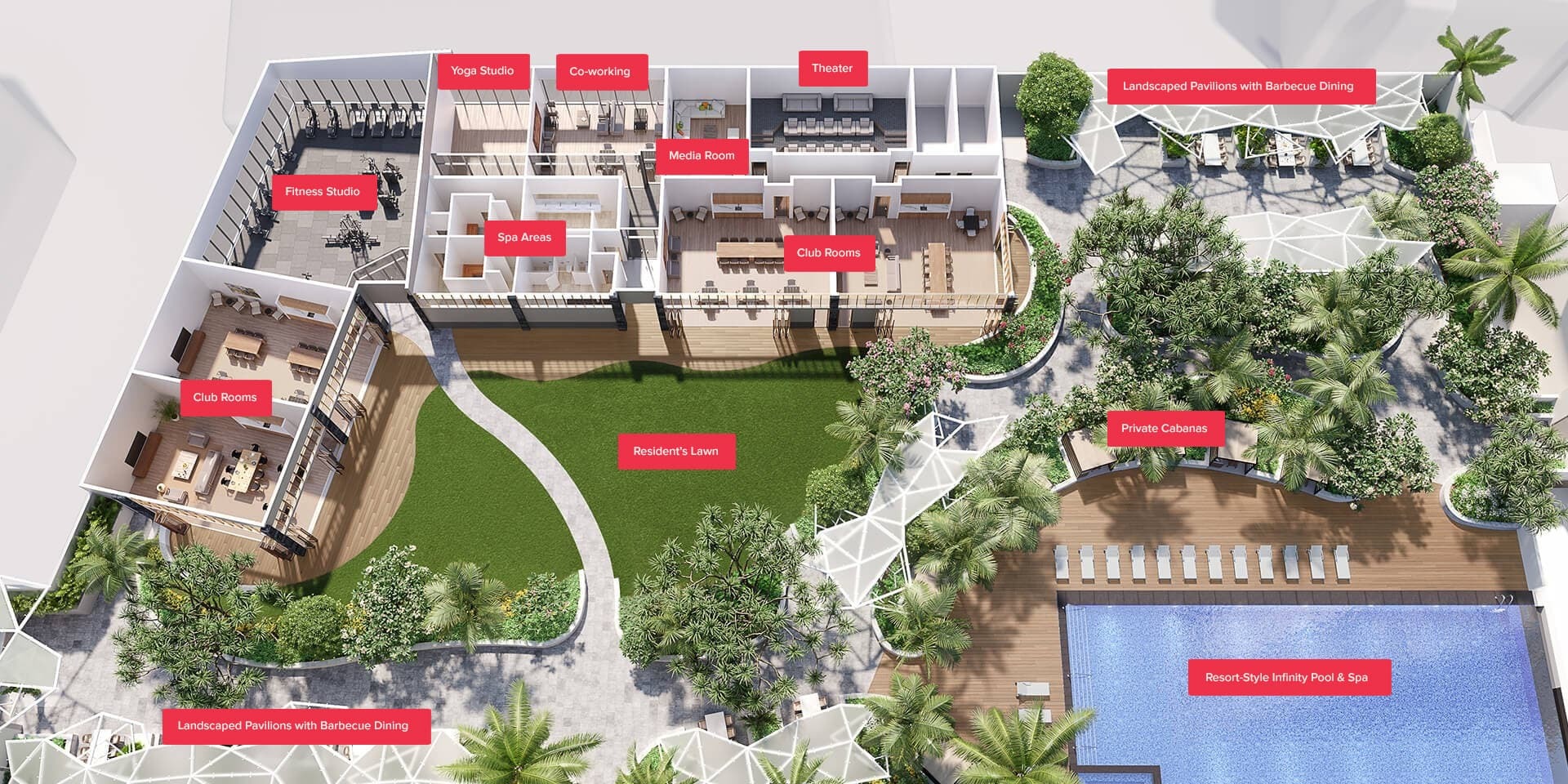 15th floor Amenity Deck accessible from both Rycroft and Liona Tower