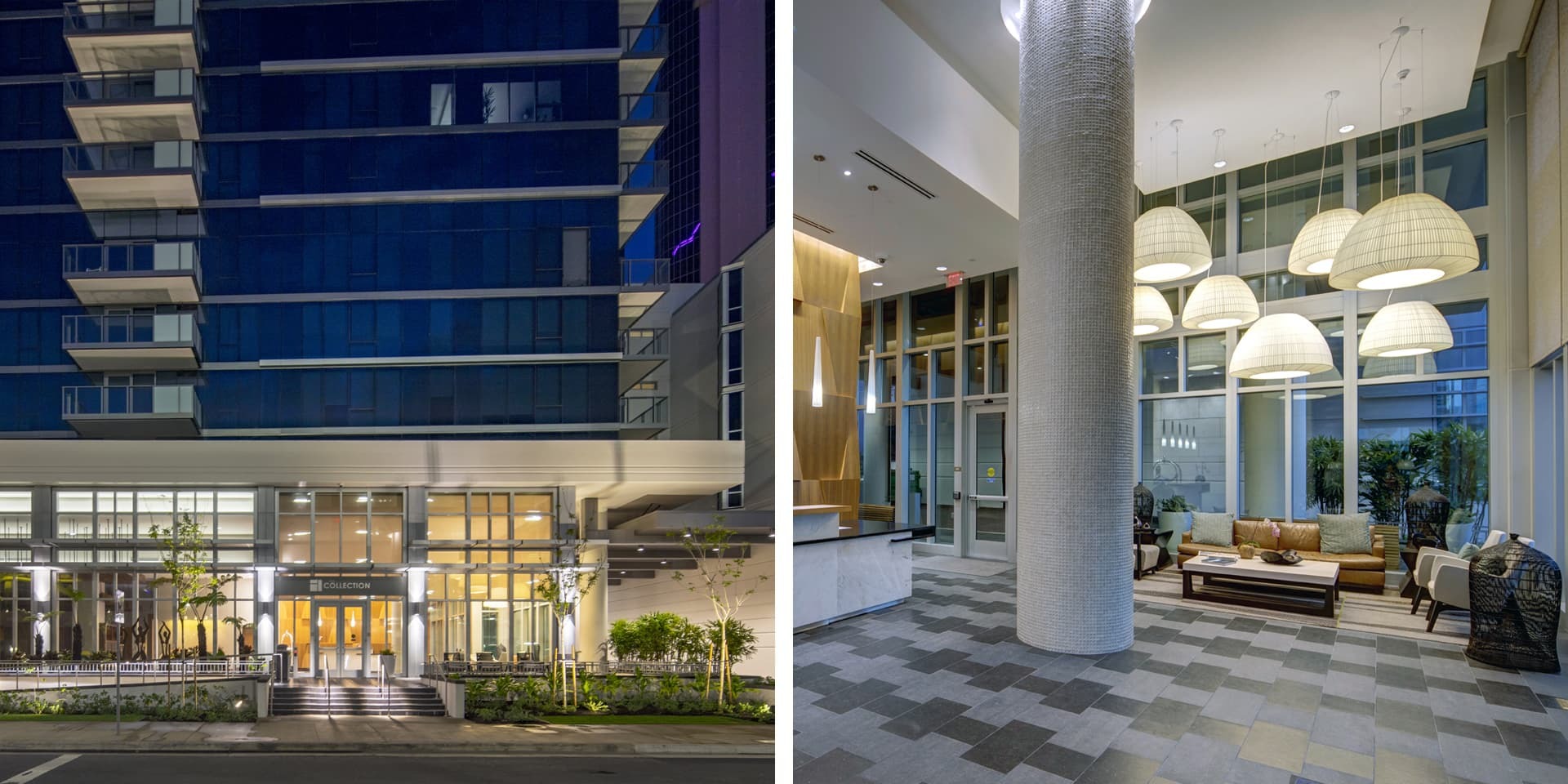 The lobby and entrance.