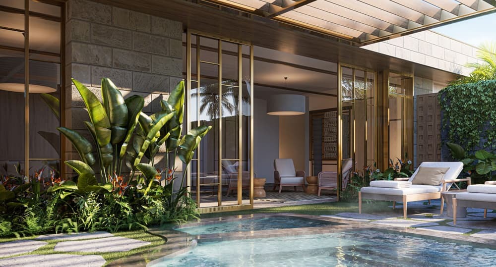 A spa lounge next to the treatment rooms.