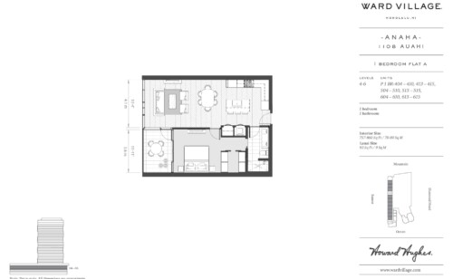 1 bedroom Flat A